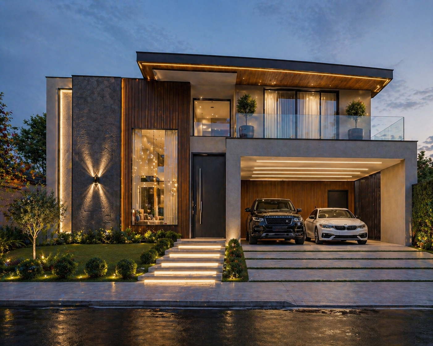Obra residencial em andamento